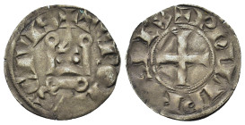 France, Philip VI of Valois AR Denier. Tours, AD 1328-1350. + PhILIPPVS + REX, cross patent R/ + TVRONVS CIVIS, châtel tournaments. Roberts 2422; cf. ...