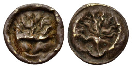 Medieval, Uncertain Bracteate (15mm, 0.50g). Tree(?). Incuse of obverse. Near VF