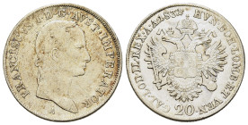 Austria. Francis I of Austria (1804-1835). AR 20 Kreuzer 1817. (26,5mm, 6,5g).
