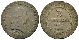 Austria. Francis I of Austria (1804-1835). Æ 3 Kreuzer 1812. (32mm, 12,3g).