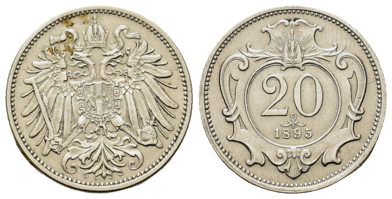 Austria. Francis Joseph I (1848-1916). NI 20 Heller 1895. (21mm, 4g).