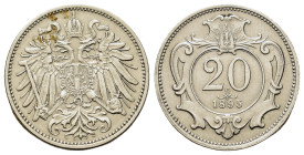 Austria. Francis Joseph I (1848-1916). NI 20 Heller 1895. (21mm, 4g).