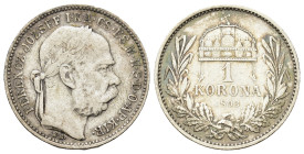 Austria. Francis Joseph I (1848-1916). AR 1 Corona 1893. (22,8mm, 5g).