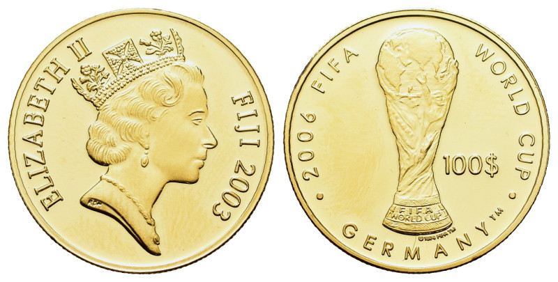 Fiji. 100 Dollars and 2 Dollars 2006 FIFA Germany Deutschland Soccer Worldcup In...