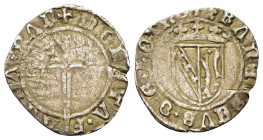 France, Lorraine. Duchy of Lorraine. Charles III (1545-1608). Double denier, Nancy.
Bd.1545 (1f). Flon p. 636, 46. (18,6mm, 1,2g).