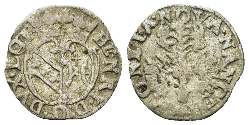 France. Duchy of Lorraine, Nancy mint. Henri II of Lorraine AD 1608-1624.
AR 1 D...
