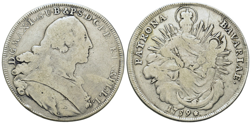 Germany. Maximilian III Joseph (1745-1777). AR ½ Thaler 1759. (43,2mm, 27,5g).