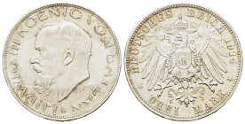 Germany. Ludwig III (1913-1918). AR 3 Mark 1914. (33,1mm, 16,6g).