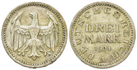 Germany. Weimar Republic (1918-1933). AR 3 Mark 1924. (30mm, 15g).