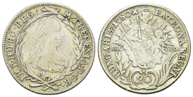 Hungary. Maria Theresia (1740-1780). AR 	20 Krajczár (⅓) 1780. (27,9mm, 6,5g).