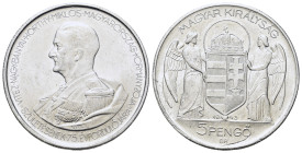 Hungary. Nicolas Horthy (1920-1944). 5 Pengo 1943. (35,9mm, 6g).