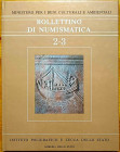 Bollettino di Numismatica 2-3, Serie I - 1984. Ministero per i Beni Culturali e Ambientali. Copertina rigida, 375pp., ill. B/N. Ottime condizioni Cont...