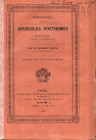 PONS M. Z. – Numismatique; opuscules postumes.1 Sur denier de la famille Fonteia, 2 Sur une medaille de Macrin. 3 Sur une medaille de Tacite. 4 Classe...