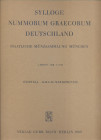SYLLOGE NUMMORUM GRAECORUM. Staatliche munzsammlung Munchen. 1 Heft
 Hispania - Gallia Narbonensis. Berlin, 1968. pp. 23, tavv. 17. ril. editoriale, b...