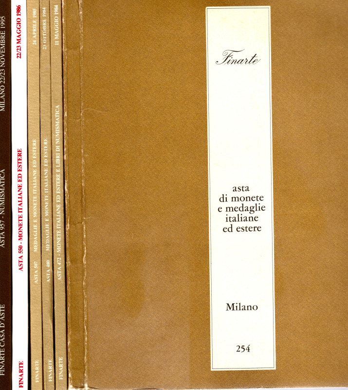 LOTTO DI 6 cataloghi . FINARTE; n. 254 - 472 - 480 - 507 - 550 - 957. 1977 - 199...