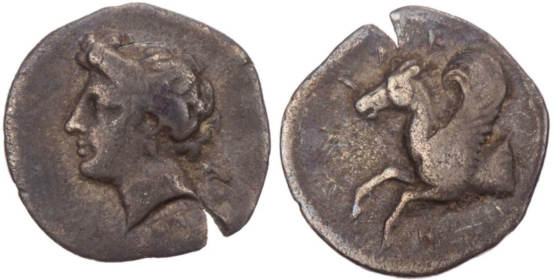 SIZILIEN SYRAKUS
Timoleon, 344-317 v. Chr. AR-Hemidrachme 344-339/338 v. Chr. V...