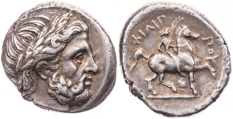 MAKEDONIEN, KÖNIGREICH
Philipp II., 359-336 v. Chr. AR-Tetradrachme um 342-328 ...