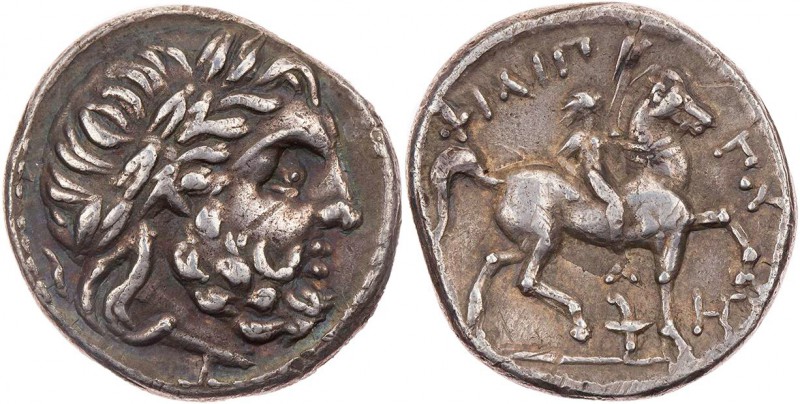 MAKEDONIEN, KÖNIGREICH
Philipp II., 359-336 v. Chr. AR-Tetradrachme um 315-294 ...