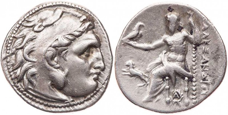 MAKEDONIEN, KÖNIGREICH
Alexander III., 336-323 v. Chr. AR-Drachme 301-299 v. Ch...