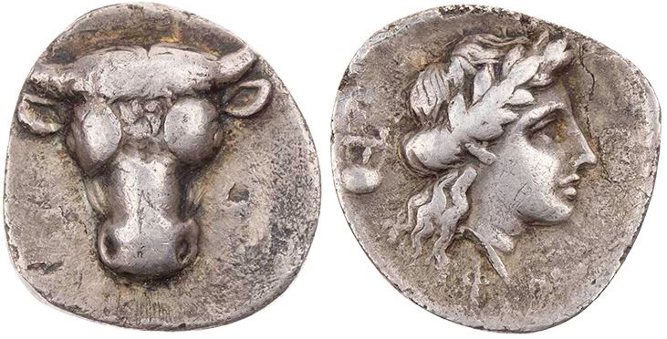 PHOKIS BUND DER PHOKER
 AR-Triobol 355-352 v. Chr., unter Onymarchos Delphi Vs....