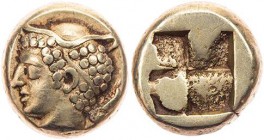 IONIEN PHOKAIA
 EL-Hekte (1/6-Stater) 477-338 v. Chr. Vs.: Kopf des Hermes mit Petasos n. l., rechts Robbe nach unten, Rs.: quadratum incusum BMC 35;...