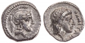 KILIKIEN HOLMOI
 AR-Obol 380-375 v. Chr. Vs.: Kopf der Athena mit attischem Helm n. r., Rs.: Kopf des Apollon mit Lobeerkranz n. r. Göktürk 11 var. (...
