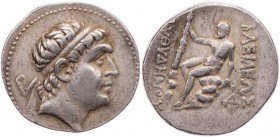 BAKTRIEN GRAECO-BAKTRISCHE UND INDO-GRIECHISCHE KÖNIGE
Euthydemos I., um 230-200 v. Chr. AR-Tetradrachme Vs.: Kopf mit Diadem n. r., Rs.: Herakles si...
