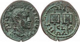 KILIKIEN NINIKA-KLAUDIOPOLIS
Maximinus I. Thrax, 235-238 n. Chr. AE-As Vs.: Kopf mit Lorbeerkranz n. r., Rs.: zwei Vexilla SNG France 626 (stgl.); SN...