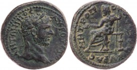 GALATIEN ANKYRA
Caracalla, 198-217 n. Chr. AE-Diassarion 212-217 n. Chr. Vs.: Kopf mit Lorbeerkranz n. r., Rs.: Zeus sitzt mit Szepter und Phiale n. ...