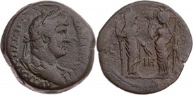 ÄGYPTEN ALEXANDRIA
Hadrianus, 117-138 n. Chr. AE-Drachme 133/134 n. Chr. (= Jahr 18) Vs.: gepanzerte und drapierte Büste mit Lorbeerkranz n. r., Rs.:...