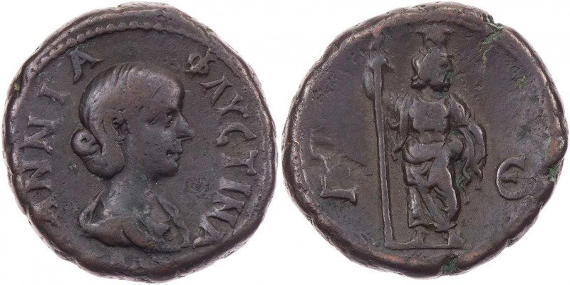 ÄGYPTEN ALEXANDRIA
Annia Faustina, 3. Gemahlin des Elagabal, 221 n. Chr. BI-Tet...