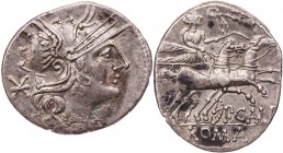 RÖMISCHE REPUBLIK
P. Calpurnius, 133 v. Chr. AR-Denar Rom Vs.: Kopf der Roma mit geflügeltem Helm n. r., dahinter Wertzeichen, Rs.: Venus in Biga n. ...