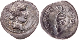 IMPERATORISCHE PRÄGUNGEN
C. Cassius Longinus mit M. Servilius, 42 v. Chr. AR-Denar Heeresmzst. des Brutus und Cassius (Sardis?) Vs.: C·CASSI· [IMP], ...