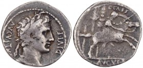RÖMISCHE KAISERZEIT
Augustus, 27 v.-14 n. Chr. AR-Denar 8 v. Chr. Lugdunum Vs.: AVGVSTV[S] DIVI F, Kopf mit Lorbeerkranz n. r., Rs.: C CAES / AVGVS F...