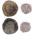 Lot, byzantinische Münzen 2 byzantinische Prägungen: Constans II., AR-Hexagramm; Manuel I., AE-Aspron Trachy. Sear 989, 1966. 2 Stück s-ss, ss
ex Slg...