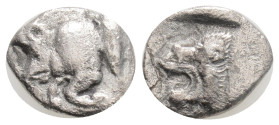 Greek coins Obol AR 0,53 g. 9,9 mm.