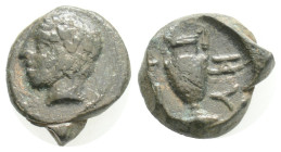 Greek coins AE Bronze 1,1 g. 11,4 mm.