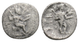 Greek coins Obol AR 0,48 g. 9,8 mm.