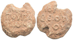 Byzantine lead seal 9,2 g. 23,8 mm.