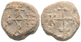 Byzantine lead seal 14,1 g. 20,8 mm.