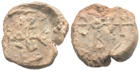 Byzantine lead seal 9,1 g. 21,7 mm.