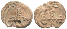 Byzantine lead seal 6,1 g. 22,3 mm.