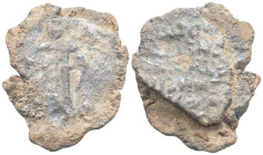 Byzantine lead seal 18,1 g. 32,1 mm.