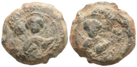 Byzantine lead seal, 12,8 g. 25,2 mm.