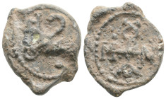 Byzantine lead seal, 8,4 g. 22,2 mm.