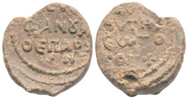 Byzantine lead seal, 7,2 g. 21,8 mm.