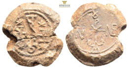 Byzantine lead seal, 16,9 g. 28,7 mm.