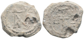 Byzantine lead seal, 12,5 g. 26,6 mm.