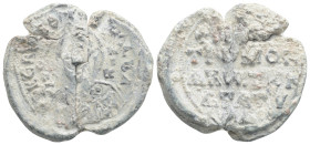 Byzantine lead seal, 7 g. 22,9 mm.
