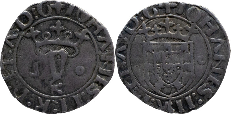 Portugal
D. João II (1481-1495)
Vintém Inverted L Lisbon
AG: 16.01 1,56g
Very Fi...